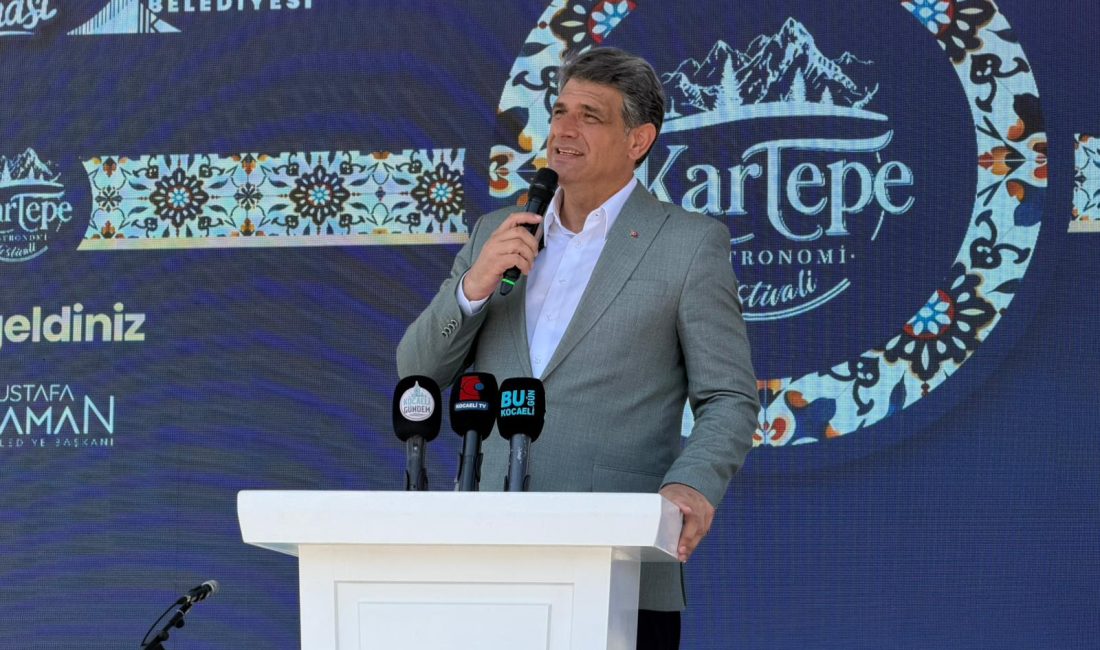 Kartepe Belediye Başkanı Mustafa Kocaman, Kartepe Gastronomi Festivali’nin açılış programında