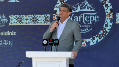 Kartepe Belediye Başkanı Mustafa Kocaman, Kartepe Gastronomi Festivali’nin açılış programında