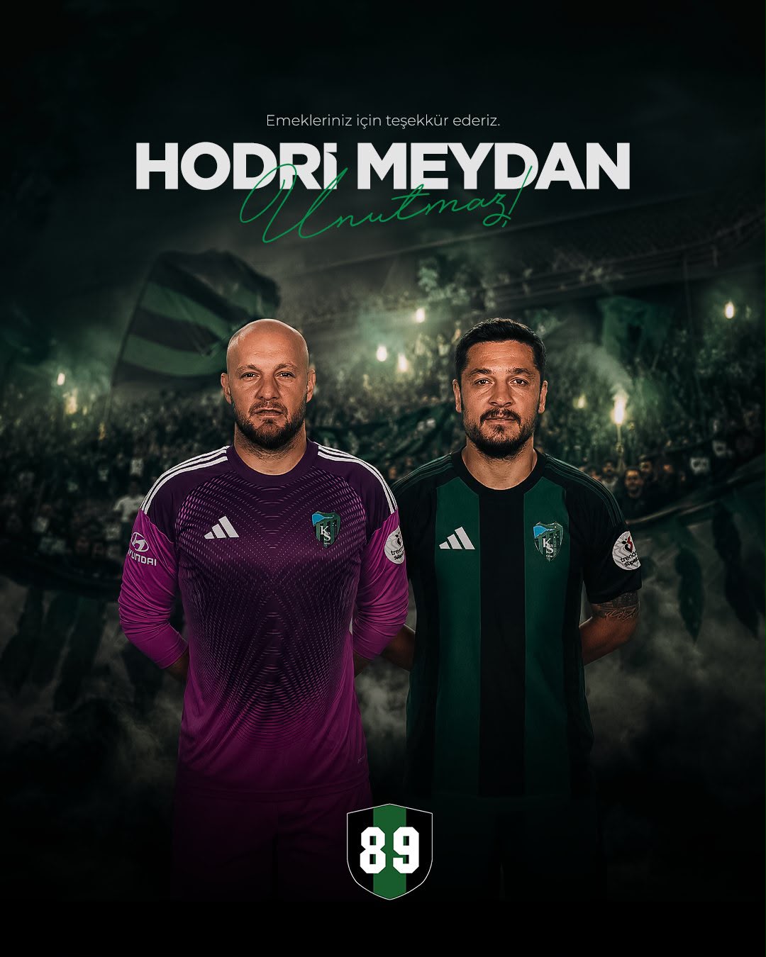 Hodri Meydan’dan ayrılan kaptanlara teşekkür mesaj