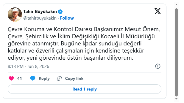 Büyükakın açıkladı! Mesut Önem’e kritik görev