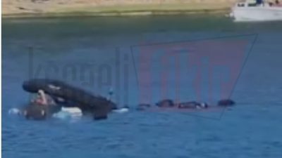Kocaeli’nin Kandıra ilçesindeki Seyrek sahilde meydana gelen olayda, içerisinde iki