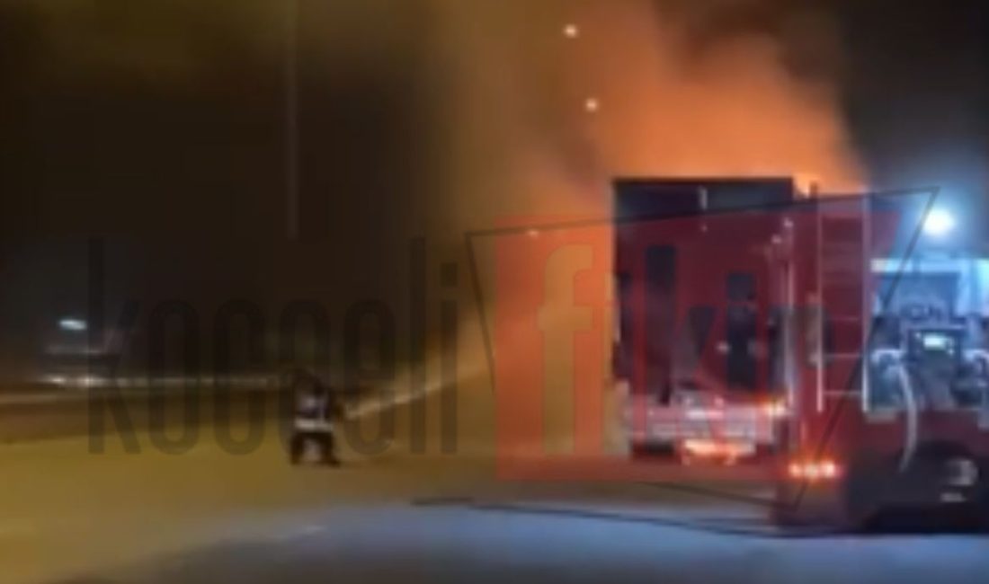 Kocaeli’nin Körfez ilçesi Hereke mevkisinde TEM Otoyolu üzerinde meydana gelen