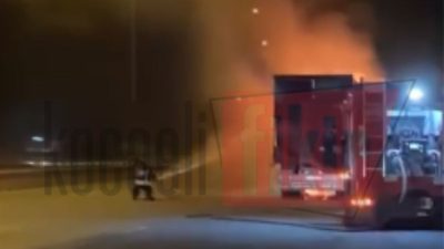 Kocaeli’nin Körfez ilçesi Hereke mevkisinde TEM Otoyolu üzerinde meydana gelen