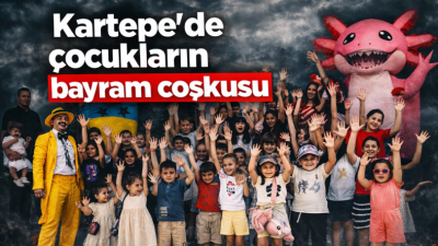 Kartepe Belediyesi, geleneksel bayram coşkusunu çocukların ayağına götürmeye devam ediyor.